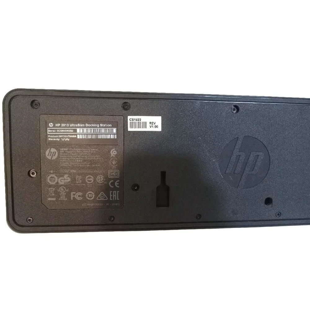 HP UltraSlim Docking Station ONLY Black 2013 Model HSTNN-1X10 No Charge Cord